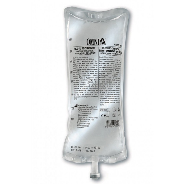 Solution Stérile avec Raccord Perforateur en Poche