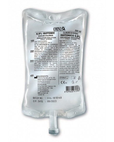 Solution Stérile avec Raccord Perforateur Luer Lock en Poche