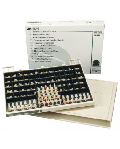 Couronnes Provisoires en Polycarbonate - Coffret C180