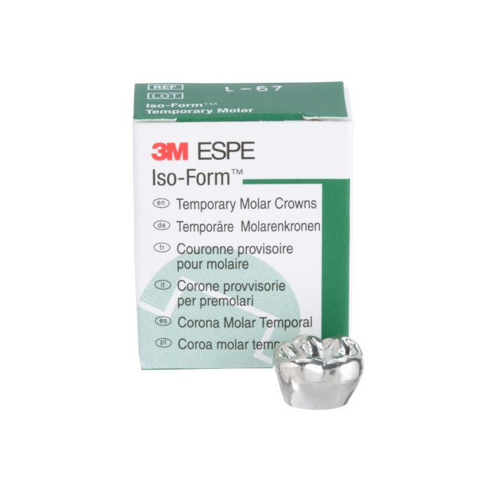 Couronnes Provisoires pour Molaires Permanentes Iso-Form