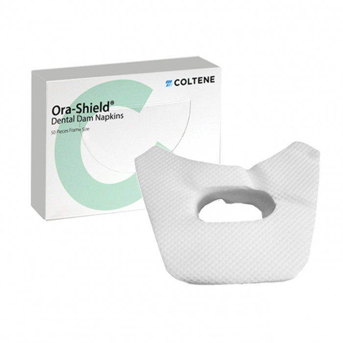 Hygenic Ora-Shield Dental Dam - Serviettes pour Digues Dentaires Grande Taille