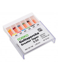 Pointes de Gutta Percha Greater Taper
