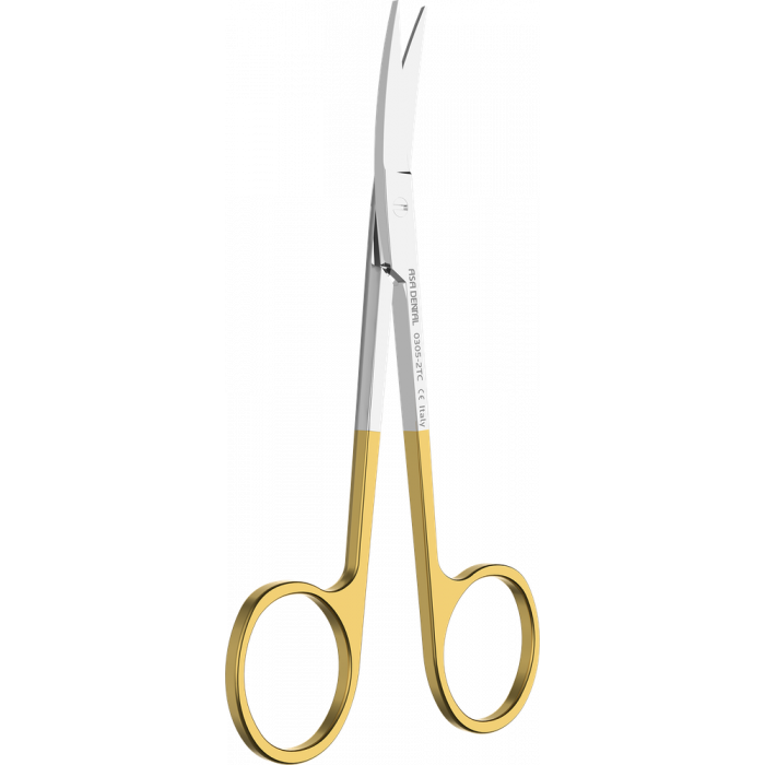 Ciseaux à Gencives Iris Courbé N°2 TC