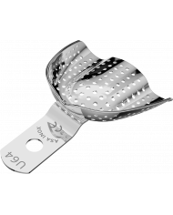 Porte Empreintes Perforé Inox Rétentif Edenté Pour Prothèses Totales