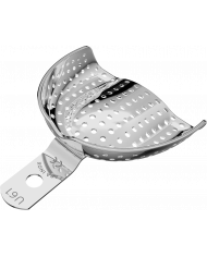 Porte Empreintes Perforé Inox Rétentif Edenté Pour Prothèses Totales