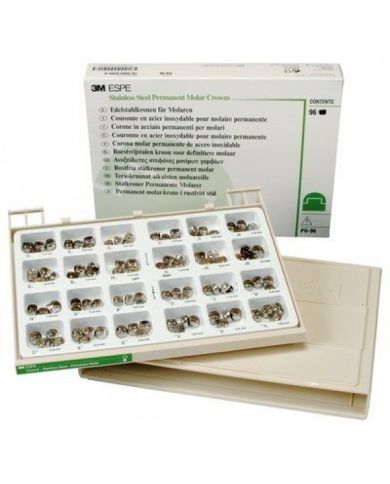 Couronnes Pédodontiques pour Molaires Permanentes - Coffret d'Introduction PO-96