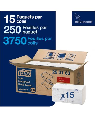 Tork Essuie-mains pliés en V Advanced H3 - TORK