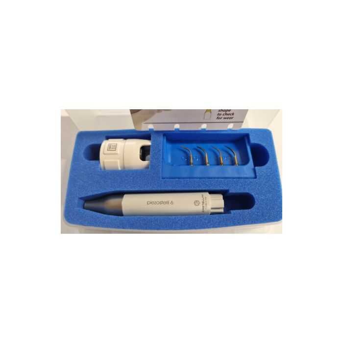 Pièce à main pour détartreur Piezosteril 6 Castellini AVEC 4 INSERTS ET CLÉ DYNAMOMÉTRIQUE
