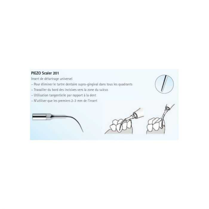 Insert PiezoLED pour Prophylaxie